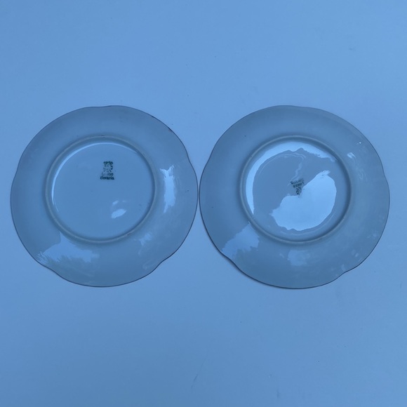 Antique Louise Bavaria Beautifully Painted Lot of 2 Bread Plates Stamp on back - Picture 8 of 10